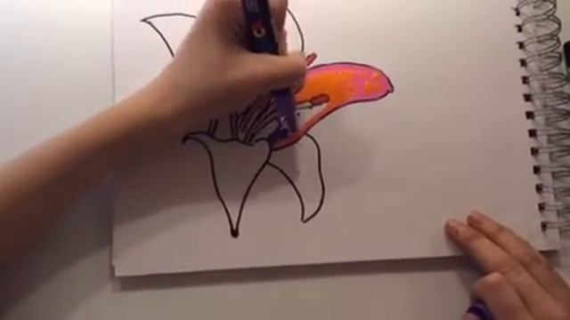 Dessin fleur (tutorial) смотреть онлайн