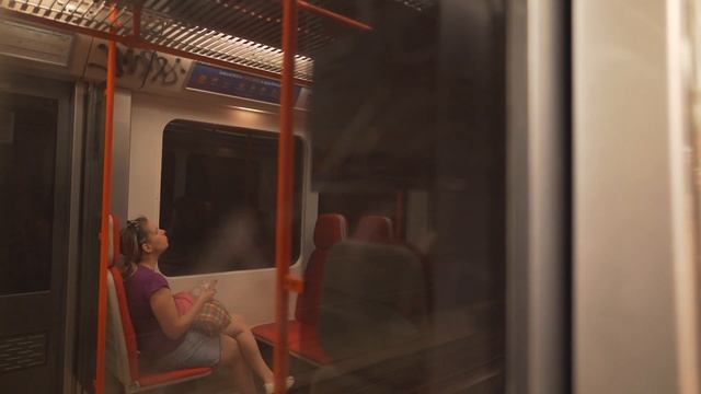 Czech Republic, Prague, Metro Ride From Kobylisy To Nádraží Holešovice