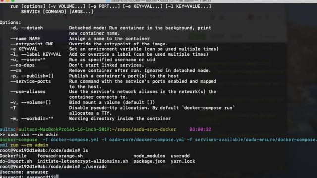 OADA Add a User - Command Line смотреть онлайн