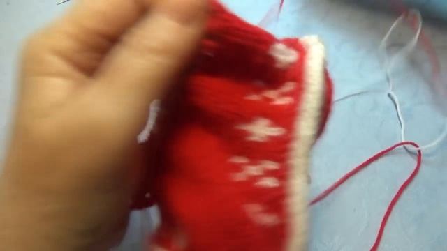 Вязание спицами новогодние пинетки -сапожки #66 смотреть онлайн