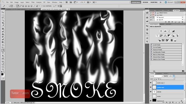 Photoshop CS5 Tutorial - How-to Create Smoke on Text [In-Depth] смотреть онлайн