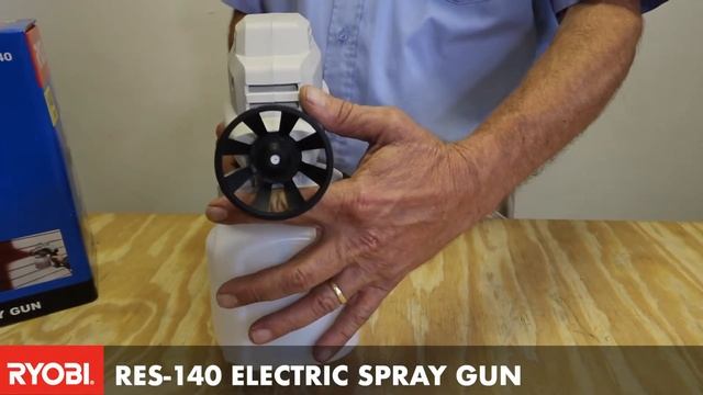 The RYOBI RES-140 electric spray gun. смотреть онлайн