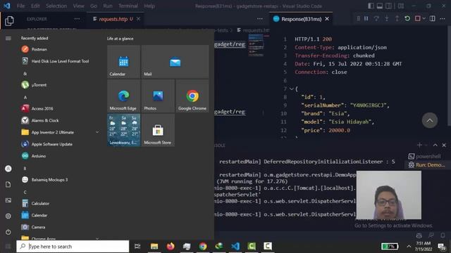 Demo Pengujian Aplikasi REST API Spring + API Postman FIXED смотреть онлайн