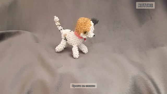 Кошечка из бисера. Плетение из бисера, готовый результат кошечки амигуруми. смотреть онлайн