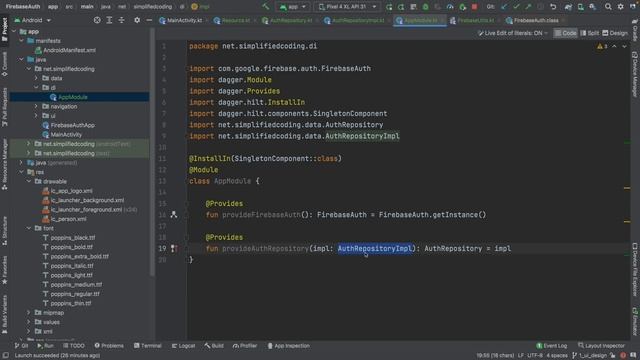 Firebase Authentication using MVVM with Hilt and Coroutines смотреть онлайн