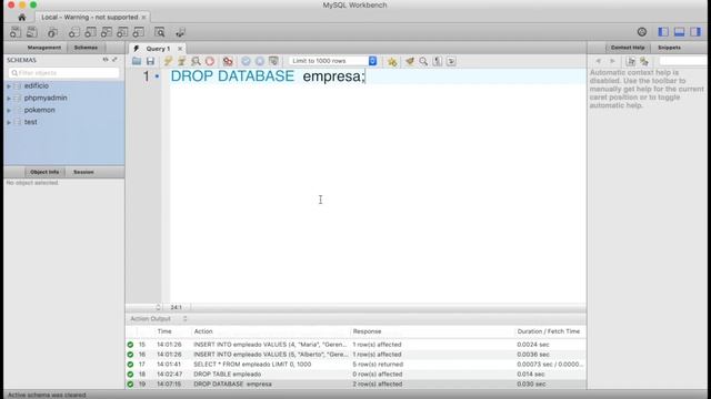 SQL desde cero | DROP DATABASE - Elimina bases de datos | #30 смотреть онлайн