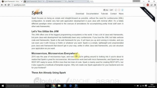 REST api using spark-java framework. смотреть онлайн