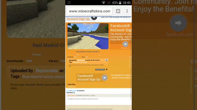 Как установаить скин на Minecraft PE. смотреть онлайн