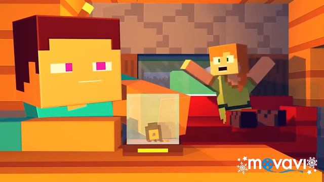 Мультик Майнкрафт анимация Алекс и Стив все  серии