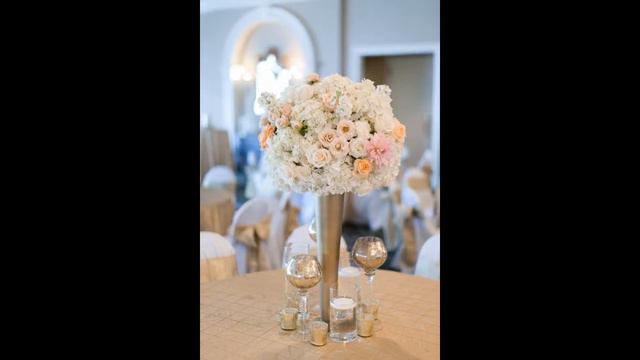 White Hydrangea and Pink Dahlia Centerpieces смотреть онлайн