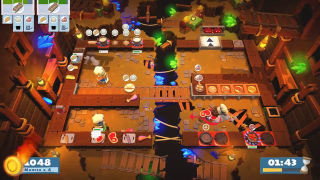 (outdated) Overcooked 2. Story 2-5 | 3 players online coop 4 stars | Score: 2504 смотреть онлайн