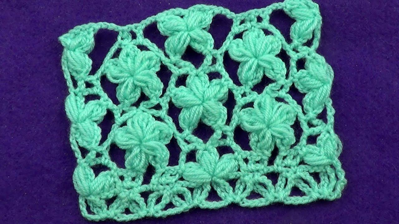 Ажурный узор Пышные цветочки   Openwork Pattern Lush Flowers