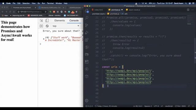 Understanding Async Await and Promises смотреть онлайн