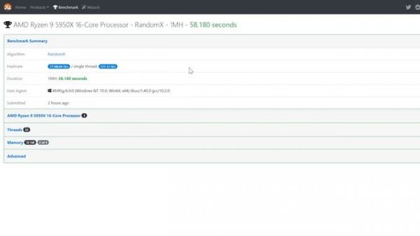 Ryzen 9 5950x Hashrate | Monero (RandomX) Verus Coin!