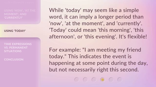 Using 'Now', 'At The Moment', 'Currently', and 'Today' in Present Continuous Tense смотреть онлайн