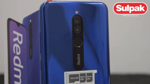 Смартфон Xiaomi Redmi 8 EU 3/32 Sapphire Blue распаковка (www.sulpak.kz) смотреть онлайн