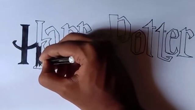 HOW TO DRAWING HARRY POTTER TITLE | #HARRY_POTTER | смотреть онлайн