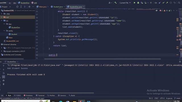 Java Core:CRUD JDBC MySQL Đơn Giản Trên IntelliJ смотреть онлайн
