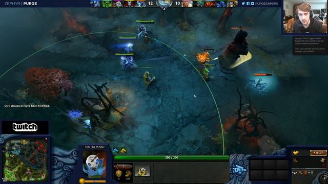 Dota 2 Purge coaching Vengeful Spirit смотреть онлайн