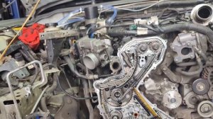 Ниссан Патфайндер R51 замена цепи ГРМ. Замер компрессии.