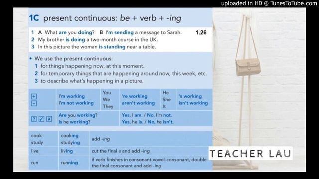 1C 1.26 Grammar: present continuous смотреть онлайн
