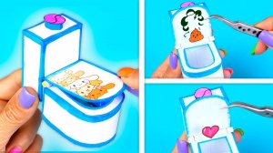 Как сделать мини ТУАЛЕТ из бумаги