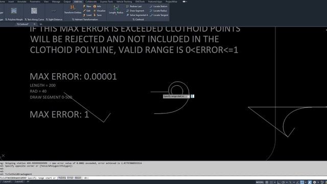 TL Clothoid Autocad Addon Demo смотреть онлайн