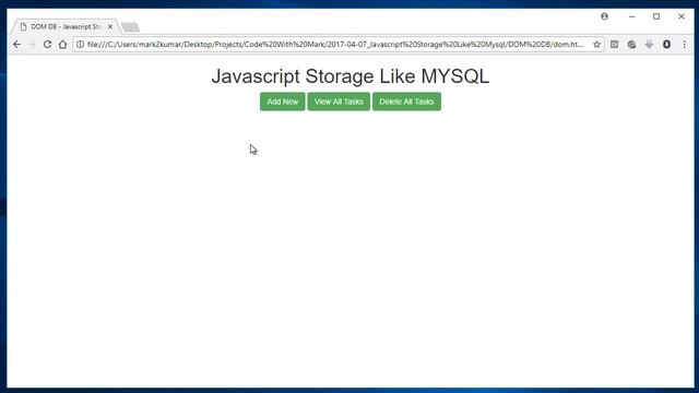 Javascript Storage Like MYSQL - Code With Mark смотреть онлайн