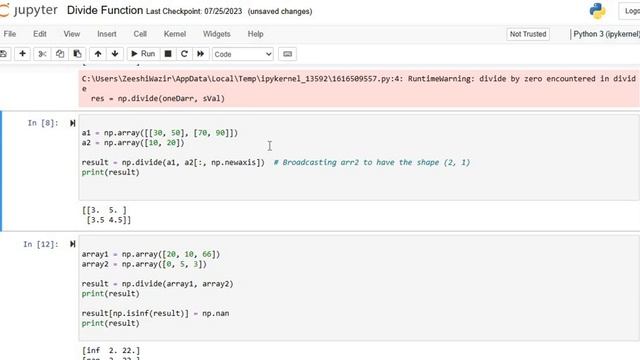 Python Numpy Divide Function Explained with Code Examples | Python Data Science Tutorial смотреть онлайн