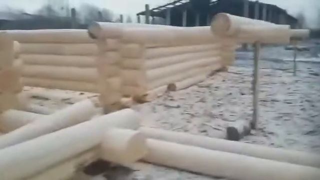 Дом 6*6 с двух метровой террасой - рубка "в чашу" смотреть онлайн