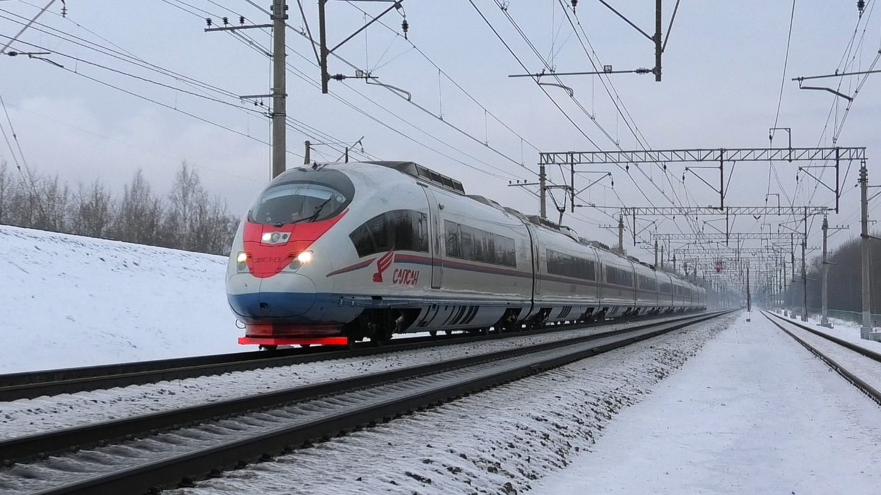 "Встреча Сапсанов". ЭВС2-01 и ЭВС1-13 сообщением Нижний Новгород - Спб и Спб - Москва смотреть онлайн