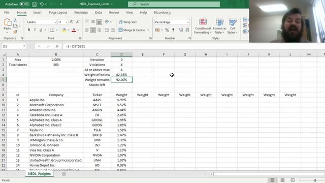 Exposure limits in portfolio management (Excel) смотреть онлайн