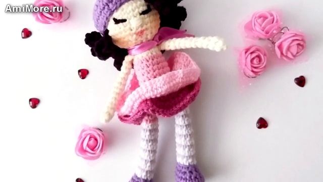 Амигуруми: схема Куколка-брелок. Игрушки вязаные крючком - Free crochet patterns. смотреть онлайн