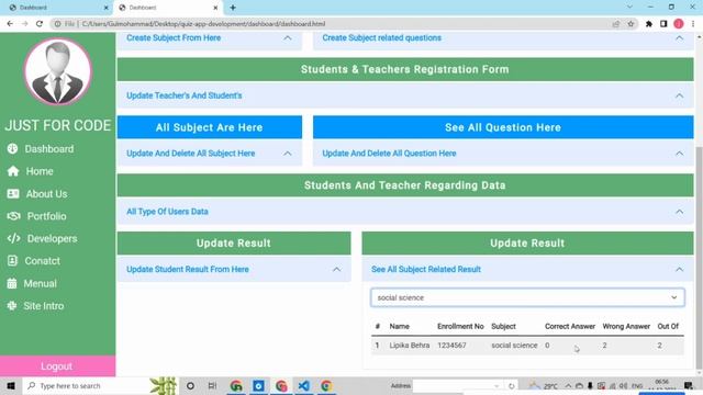 Ch-23 Quiz App Development With Admin Panel part-1 , Html | Css | Javascript In Hindi @Justforcode смотреть онлайн