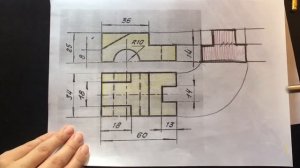 Чтение ортогонального чертежа: построение третьей проекции по двум имеющимся.