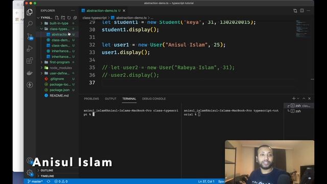 typescript bangla tutorial 14 : abstraction смотреть онлайн