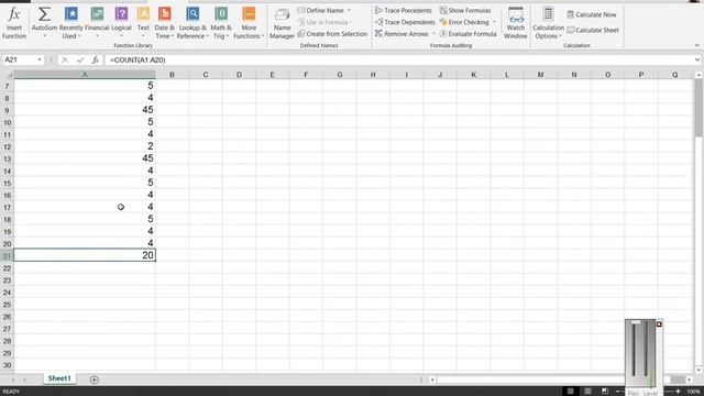 How to use the Count Numbers formula in Excel 2013 смотреть онлайн