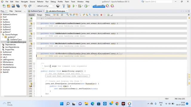 Java Swing application development video by 2nd Semester Student Soumya S of 2021 batch. смотреть онлайн