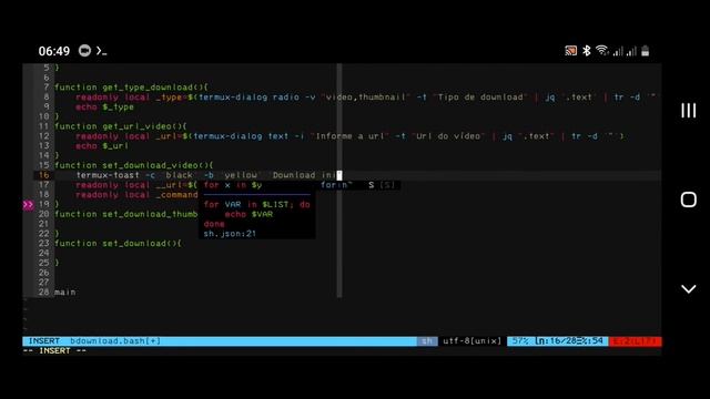 [Termux Youtube-dl] Criando programa com interface gráfica no terminal para baixar video e thumbnai смотреть онлайн