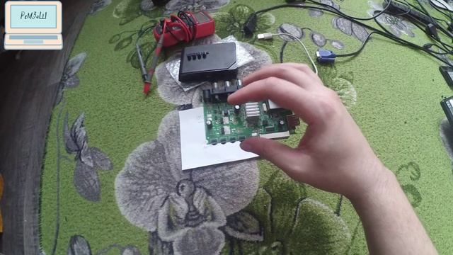 Цифровой ресивер Эфир HD-555 / не включается, замена стабилизатора напряжения t25acc (TMI3408) смотреть онлайн