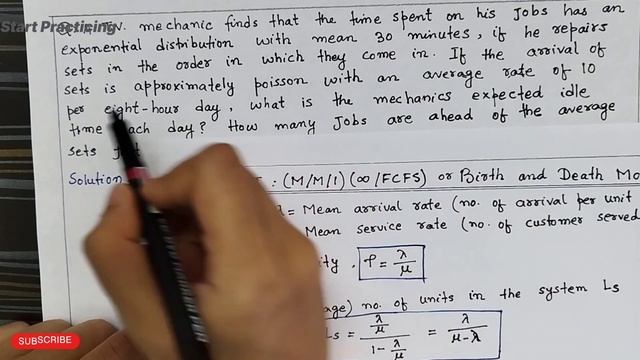 Model 1 - (M/M/1) :(Infinity/FCFS) Model | Birth And Death Model | Queue Theory Operation Research