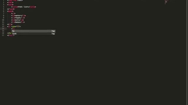 html order list tutorial смотреть онлайн