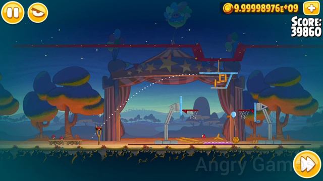 Angry Birds Seasons Basketball Finals 3 Stars Level 75 - The Pig Days смотреть онлайн