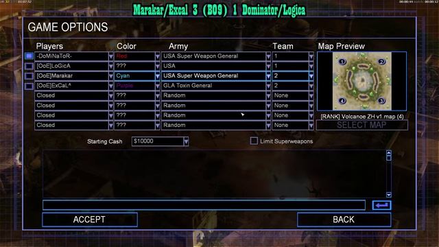 C&C Generals Zero Hour825$ 2v2 Allstars - ExCaL/Marakar vs Dominator/Logica смотреть онлайн