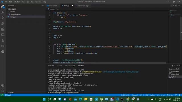Episode 2 How to Code Minecraft with Ursina Engine! Adding Mountains смотреть онлайн