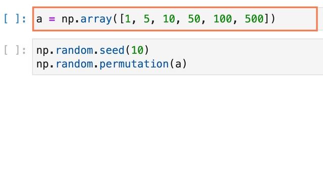 【こつこつPython】Pythonで要素をランダムに並べ替えた配列を求める方法｜numpy.random.permutation смотреть онлайн