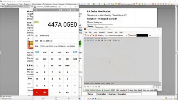 Modbus protocol + TERMITE, ModScan