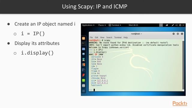 Basic and Low-level Python Network Attacks : Introduction to Scapy | packtpub.com смотреть онлайн