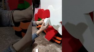 ПЕНОПЛАСТ. Армирование, упрочнение пенопласта с помощью резиновой краски.