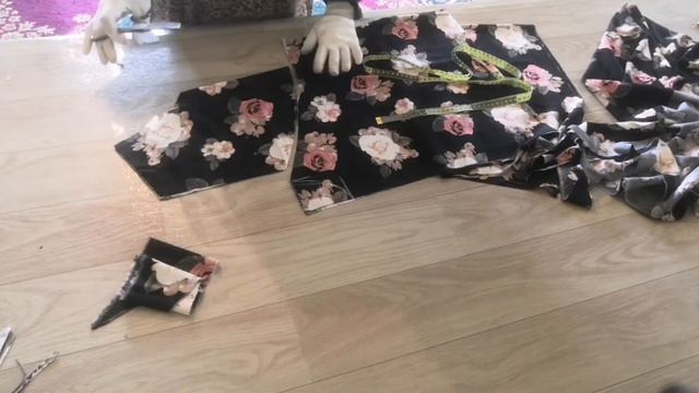 Платье  на 60 размер✂️ крой сразу на ткани